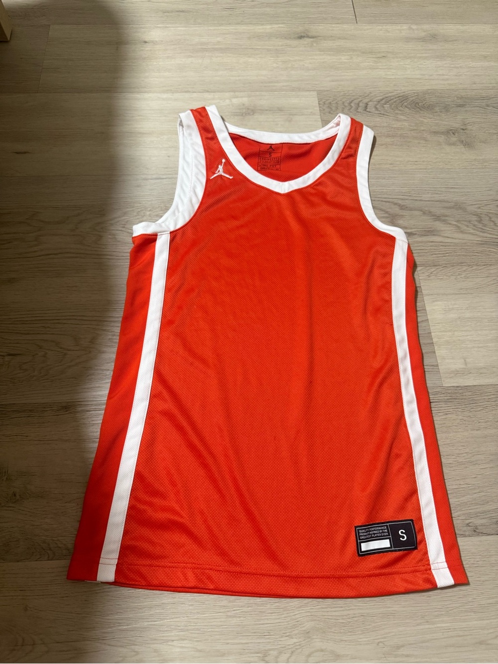 Jordan Jumpman Jersey Womens Small Orange White Nike Team Stock Basketball